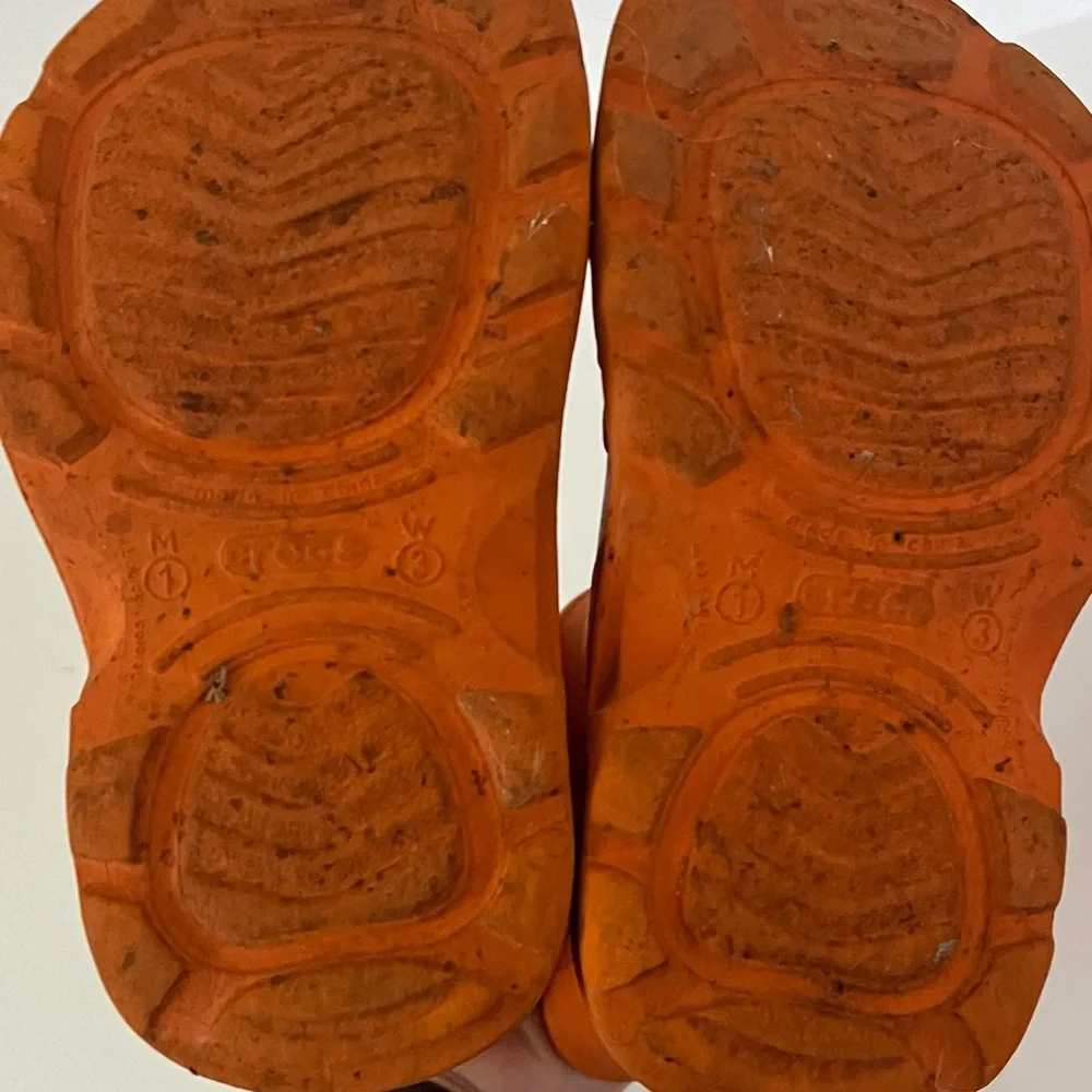 Crocs Kids Orange Georgia Rain Outdoor Boots Size 1